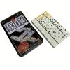 72 Pieces Dominoes Set In Iron Box with Ivory Points Classic Board Game for Family Fun