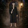 Garden Skull Decor Costume Set, Easy-to-Wear Outdoor Skeleton Outfit, Reinforced Breezy Weather Stitching Durable Cosplay Costume, for Home Courtyard