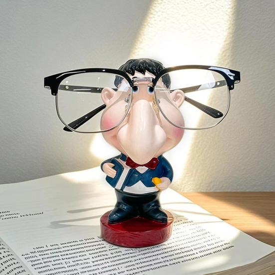 Держатель для очков в виде мужчины с большим носом, подставка для демонстрации очков, статуэтка учителя, статуя, настольное украшение, держатель для солнцезащитных очков и очков, подставка для демонстрации очков