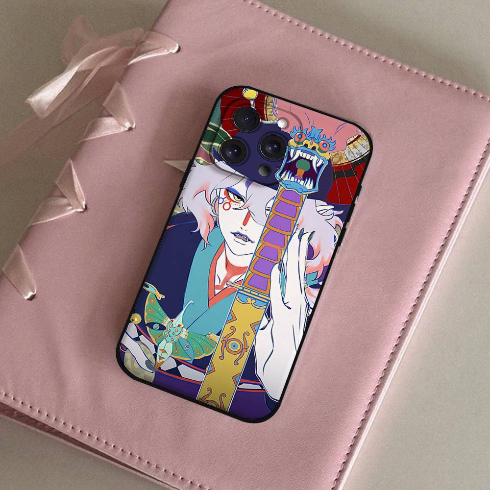 Чехол для телефона с изображением Мононоке Кусуриури для IPhone 1716 15 14 13 Pro Max 11 12 Mini X Xs XR Черный силиконовый чехол