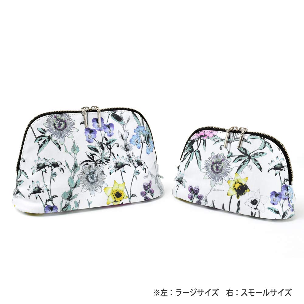 Round Pouch Botanical Garden Cosmetic Pouch Stylish Cosmetic Pouch Cute W1003500 (small)