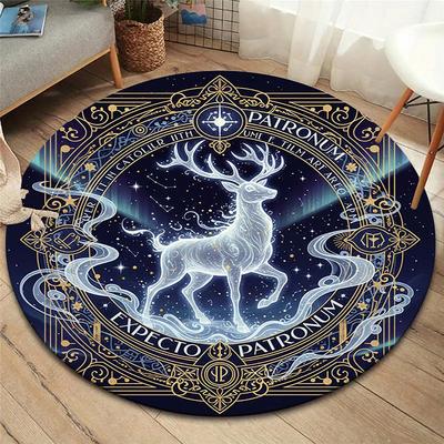 Круглый ковер Vortex Crossing Gate, Ковер для гостиной, спальни, дивана, игровой комнаты, Декор, Нескользящий коврик для пола