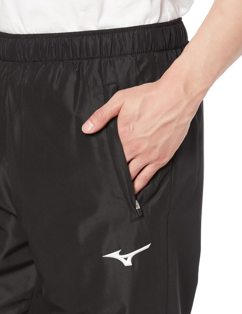 Mizuno Breath Thermo Training Warmer and Size L Pants, Moisture-Wicking Heat-Generating, 32MFA655, Black,