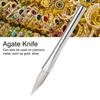 Нож с наконечником из агата, полировка, полировка, изготовление ювелирных изделий, ремесленный инструмент для золота и серебра