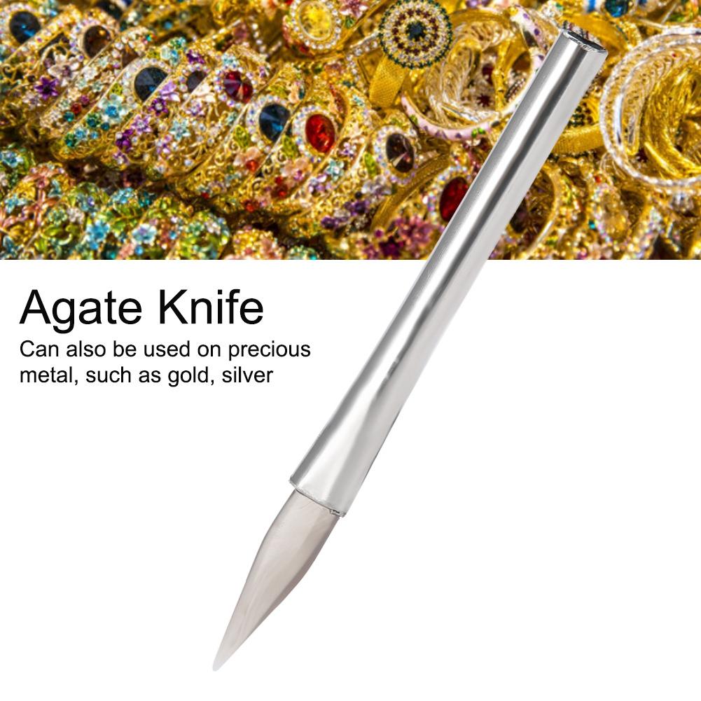 Нож с наконечником из агата, полировка, полировка, изготовление ювелирных изделий, ремесленный инструмент для золота и серебра