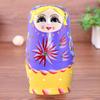 1 Set Nesting Doll Unique Pattern Wear Resistant Wood Girls Russian Stacking Dolls Desktop Decor for Home