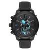 DZ4576 Griffed Chronograph Black Leather Watch