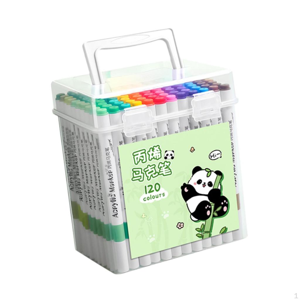 Acrylic Paint Markers Pens for Children Adults Quick Drying Drawing with