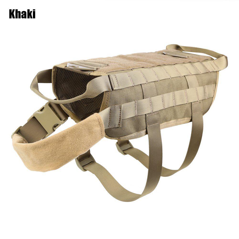 FGJ Molle Dog Training Vest Outdoor Dog Clothes Adjustable Trainning Clothes 600D Nylon Fabric