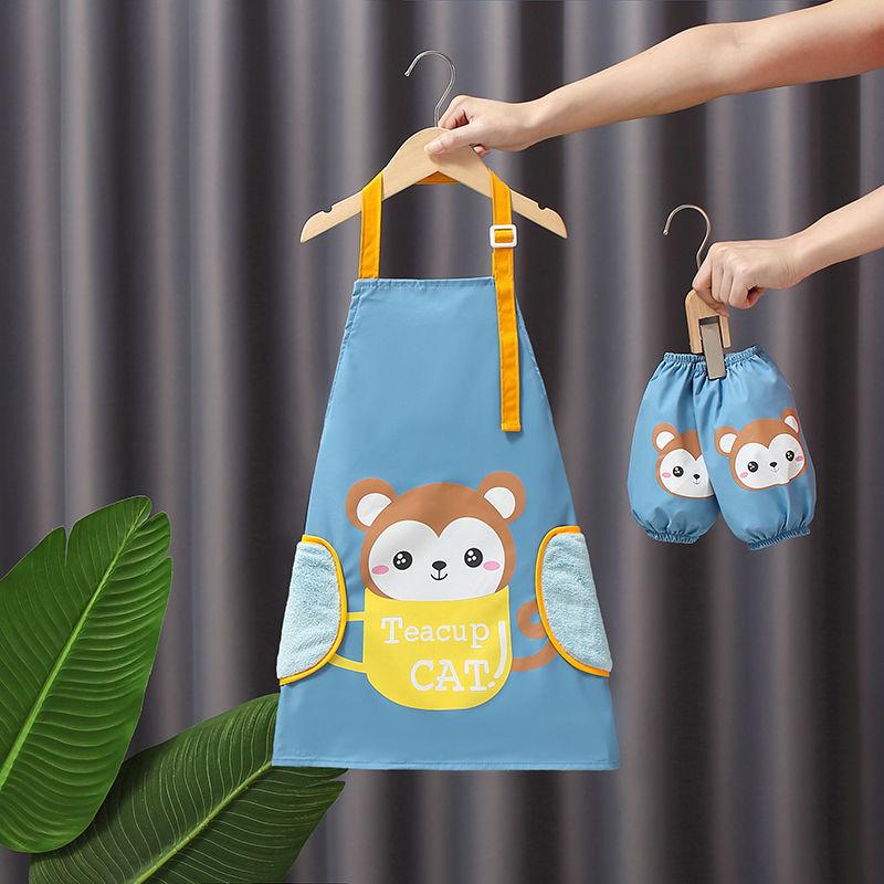 Водонепроницаемый фартук, детская одежда для рисования, ученики начальной школы в кухонных чехлах, защитная одежда для рисования для мужчин и женщин в детском саду.