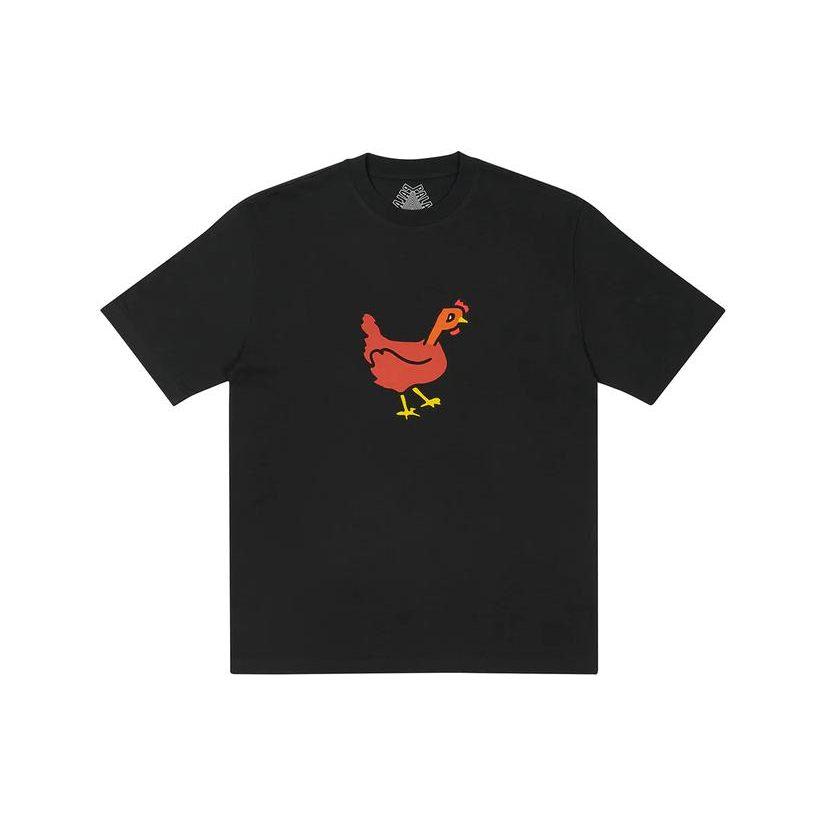 PALACE Clucking T Shirt Black Short Sleeved T Shirts Unisex Black P22TS384