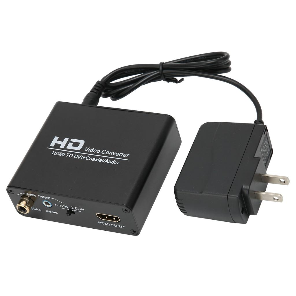 Мультимедийный интерфейс HD в DVI-преобразователь цифрового коаксиального аналогового стереовыхода