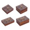Stylish Candy Box Elegant Wood Dry Fruit Container with Cover for Living Room Elegant Snack Organizer for Household Use