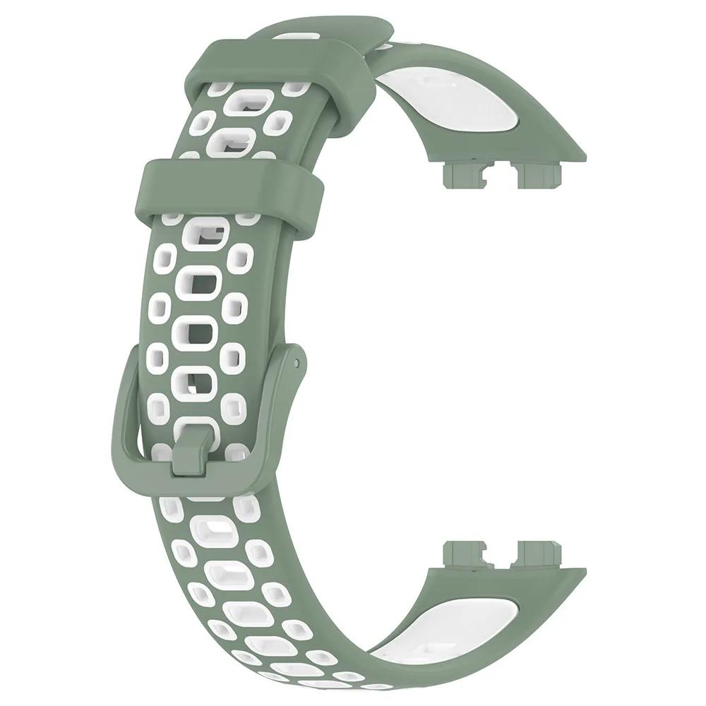 Силиконовый ремешок для Huawei Band 10 9 8 двухцветный ремешок для часов браслет аксессуары для браслета