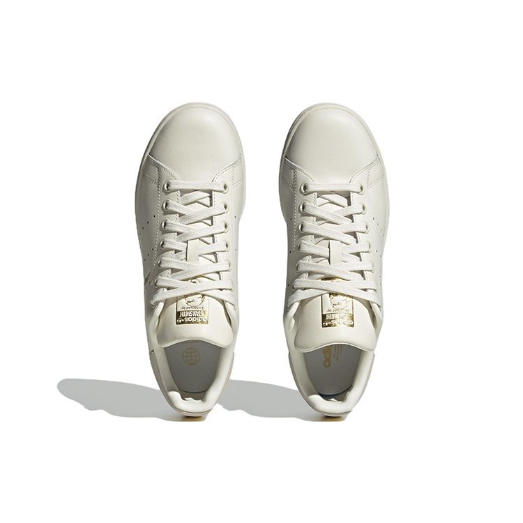 Adidas Stan Smith Wonder Белое золото Женские кроссовки Кремовый алюминиевый золотисто-металлический HQ6645