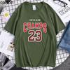 Chicago Champs 23 Unisexs T-shirts Loose Cotton Tshirts Crewnec