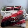 AC Milan logo pattern. Bedding sets Duvet cover sets Duvet covers Pillowcases(1 * Duvet Cover 2 * Pillowcases without duvet insert)
