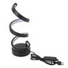 Spiral LED Table Lamp 3 Color Temperature Stepless Dimming USB Powered Modern Decorative Desk Lamp
