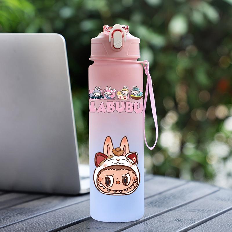 4Pcs/set Cute Anime Printed Backpack Lunch Bag Pencil Bag 750Ml Water Bottle Girl Student Large Capacity Waterproof Schoolbag