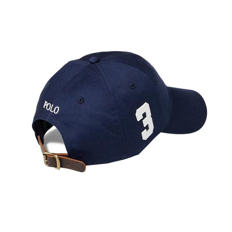 Polo Ralph Lauren Хлопковая кепка с кожаными вставками и графическим дизайном. Унисекс, парная модель. Темно-синий MAPOHGS0J420231410