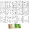 HapiChil Montessori Paper Set of 30 by Nursery Educational Sticker Coloring Book Round Sticker Set of 16mm Colors X 96 [Supervised Teachers] & (15