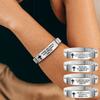 Stainless Steel/PVC Family Friendship Bracelet Adjustable Bible Verse Bracelet  Faith Gifts