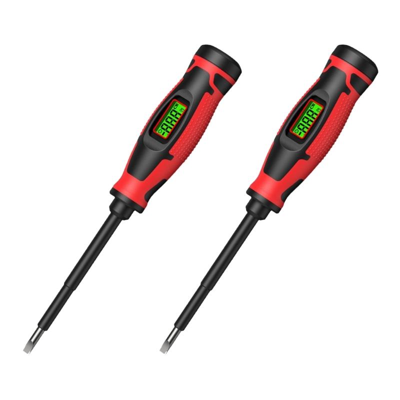 Compacted Plastic Voltage Detection Tester Pen With Data Hold Function And Red Backlight For Easy Reading Electric Work