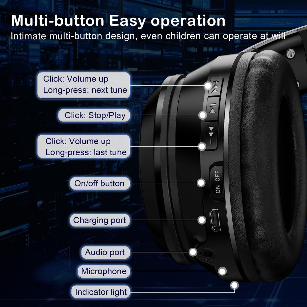 B90 Bluetooth кошачьи наушники, беспроводной и проводной режим складная гарнитура с микрофоном, RGB светодиодная подсветка, для девочек школьные игровые мобильные телефоны ПК планшет