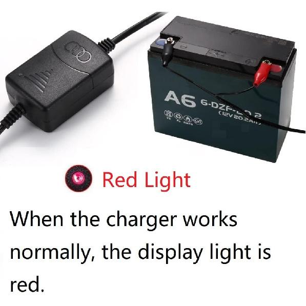 12V Sealed Lead Acid (SLA) Battery Charger 1300MA, With Short Circuit Protection