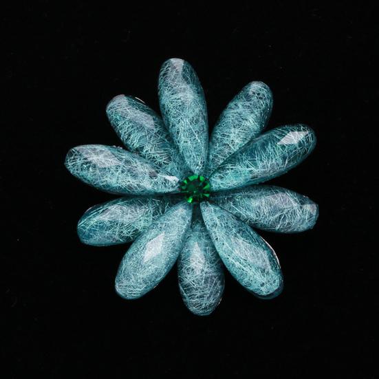 Простая акриловая брошь в виде цветочного венка, элегантный костюм, брошь из сплава, булавка для женщин, стильные аксессуары