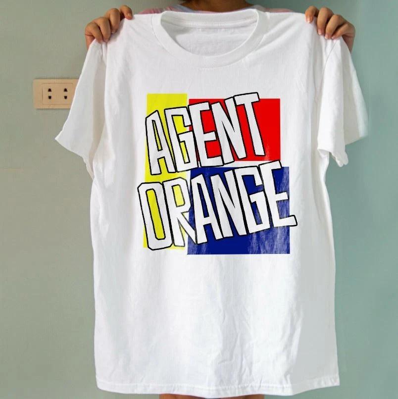 AGENT ORANGE 50 PUNK ROCK Унисекс Футболка 100% Хлопок Мужские Футболки Топ Размеры S-5XL