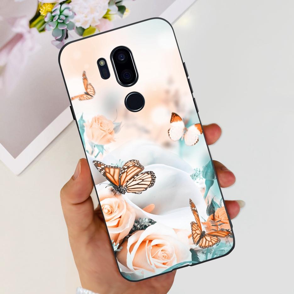 For LG G7 thinQ Case G710EM LM-G710 G710 Luxury Painted Cover Soft Silicone Phone Cases For LG G7 ThinQ Back Covers 6.1'' Bumper
