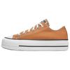 Chuck Taylor All Star Lift Platform универсальные удобные низкие парусиновые кеды для женщин в оранжевом цвете