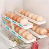 Автоматическая прокручивающаяся полка для яиц, кухонный холодильник, ящик для хранения, корзина для яиц, контейнер-органайзер, раздвижной холодильник, дозатор яиц