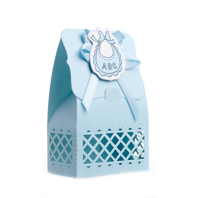 Бумажная упаковка, детский подарок на вечеринку, лента, коробка конфет на день рождения, 12 шт., принадлежности для свадебной вечеринки, сумки для новорожденных, аксессуары для детского душа цвета конфет