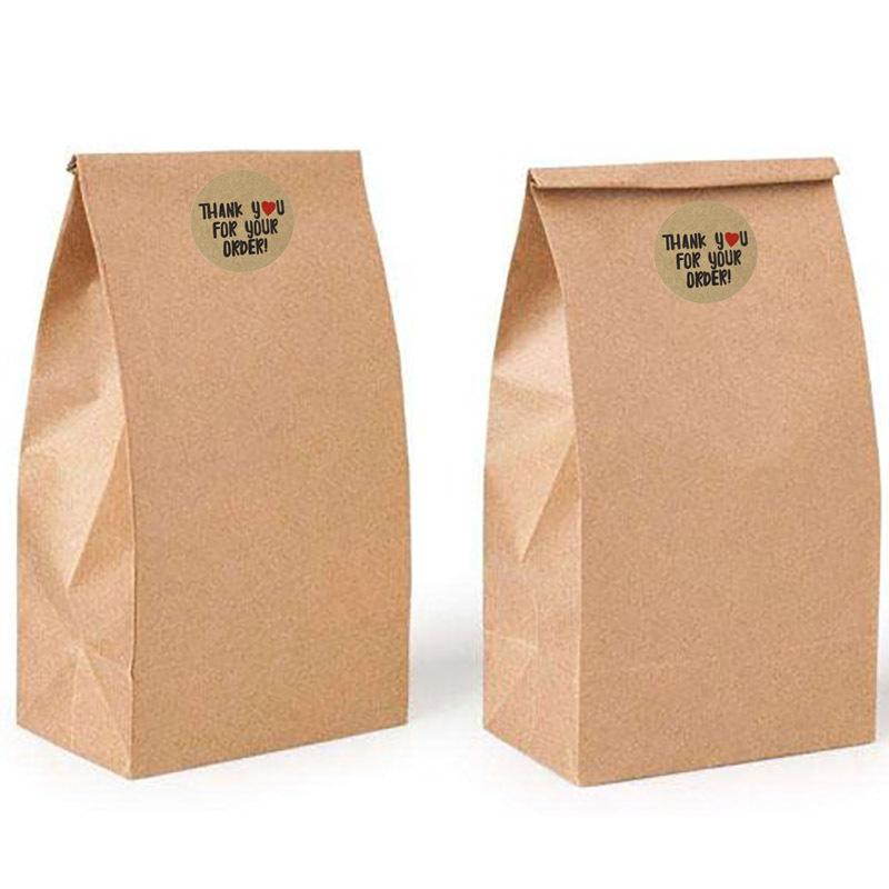 2Rolls Kraft Paper Thank You Sticker 1 Inch Seal Label Stickers Scrapbooking sticker maker