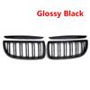 Передняя решетка радиатора, капот, решетки - Double Line для BMW E90 E91 323I 328I 335I 330I 325I 3-Series 2005-2008 Gloss Black
