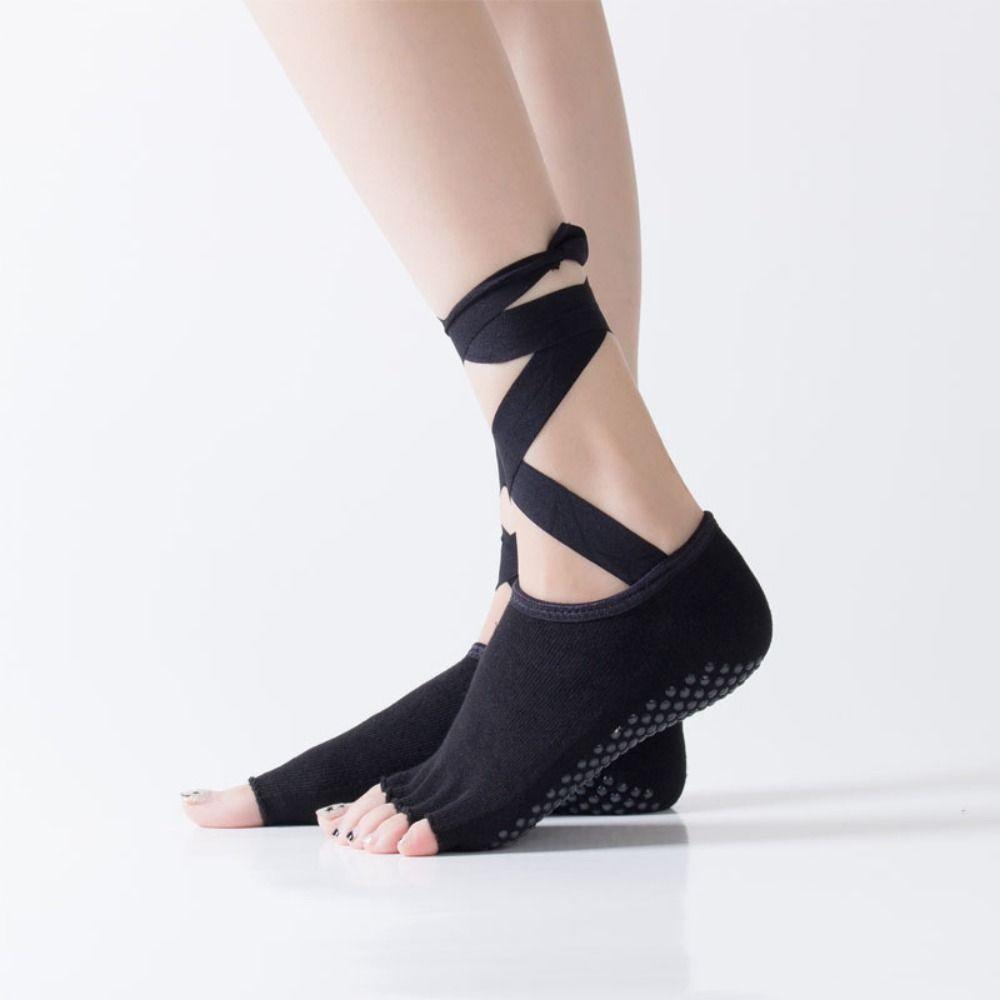Dot Glue Pilates Socks Women Cotton Toe Yoga Socks Simple Five Fingers Socks Ballet