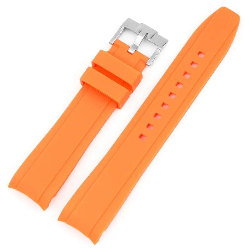 Силиконовый ремешок с изогнутым интерфейсом для Swatch x Blancpain Fifty Fathoms 22 мм для мужчин и женщин, спортивный водонепроницаемый резиновый ремешок для часов