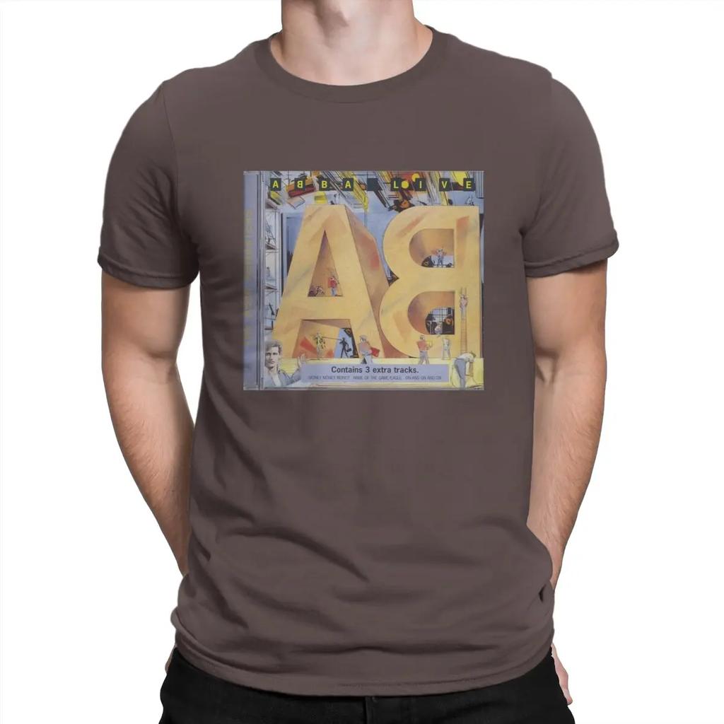 Men Sign T Shirt A-ABBA Band Pure Cotton Clothing Casual Short Sleeve O Neck Tee Shirt New Arrival T-Shirt