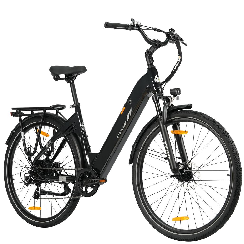 TTGO C3 SE Multi Terrain Electric Bicycle For Adult 28 Inch Tires 250W Motor 36V20Ah Battery City Community E-Bike With All-Terrain Braking