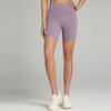 Naked antibacterial yoga shorts high waist big pocket cycling shorts fitness sports wear three-point leggings women