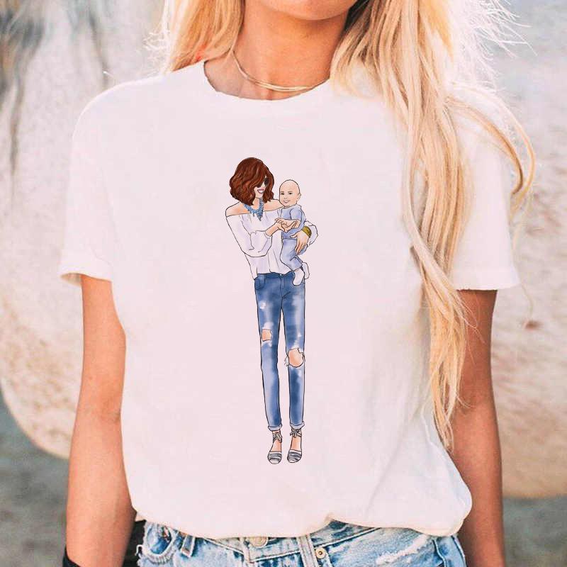 Женские футболки повседневные футболки с коротким рукавом летние женские мультяшные принты женская одежда женская графическая белая футболка женская футболка