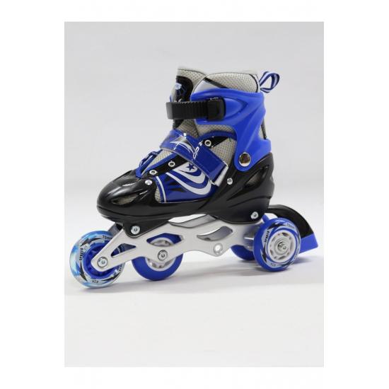 Розовый регулируемый 2 2 освещенный металлический тренировочный шлем для катания на коньках с коленом