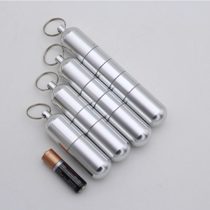 Многосекционная съемная бутылочка с лекарством из алюминиевого сплава, герметичный держатель для зубочисток, водонепроницаемый картридж с лекарством, брелок, подвесная бутылка