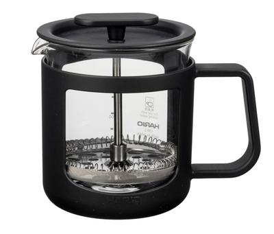 HARIO Cafe Press U French Press Чайный пресс PressЖаропрочное стекло Практичная емкость 300 мл Черный CPU-2-B