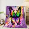 Electric Butterfly Dance Blanket Flannel Blanket Throw Blanket Sofa Cover Blanket Soft Premium Blanket Picnic Blanket Tv Blanket Gifts