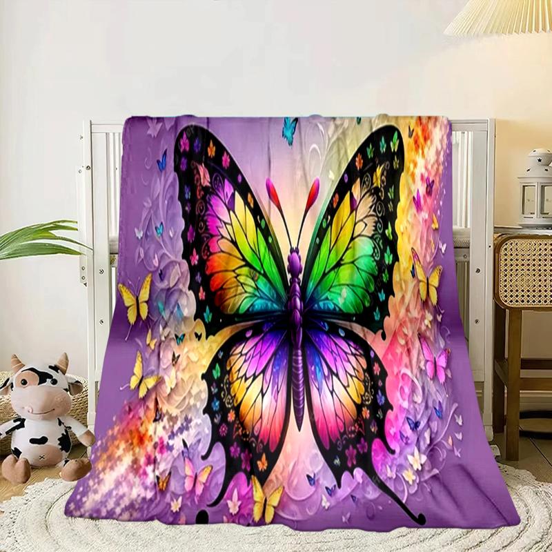 Electric Butterfly Dance Blanket Flannel Blanket Throw Blanket Sofa Cover Blanket Soft Premium Blanket Picnic Blanket Tv Blanket Gifts