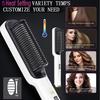 Щипцы для завивки двойного назначения Портативный быстрый нагрев Изолирующий слой Интеллектуальный контроль температуры Красота Инструмент Универсальная электрическая расческа для выпрямления волос