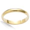 Wedding Band Gold Plated 'Half Ring' Gold - 3 Mm